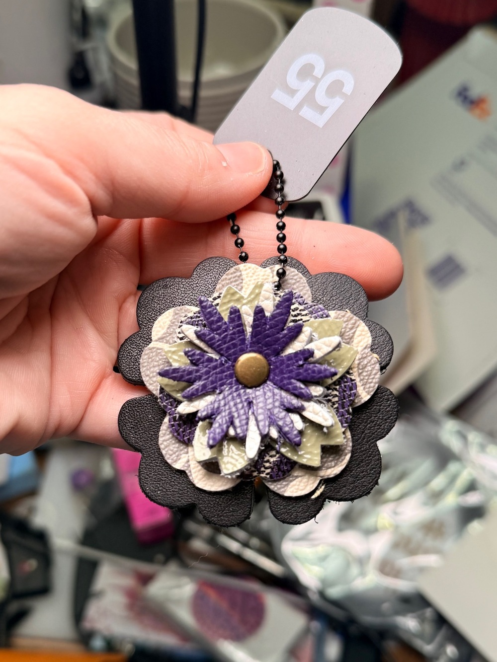 Handmade Floral Bag Charm